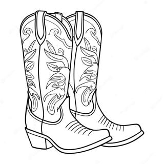 Pagina Para Colorir De Botas De Cowgirl 47854-39778