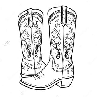 Pagina Para Colorir De Botas De Cowgirl 47854-39779