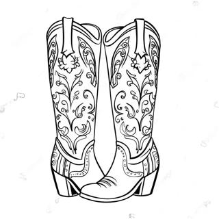 Pagina Para Colorir De Botas De Cowgirl Elegantes 47855-39781