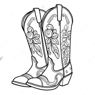 Pagina Para Colorir De Botas De Cowgirl Elegantes 47855-39784