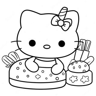 Pagina Para Colorir Da Hello Kitty Assando Delicias 47885-39814