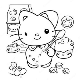 Pagina Para Colorir Da Hello Kitty Assando Delicias 47885-39815