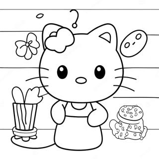 Pagina Para Colorir Da Hello Kitty Assando Delicias 47885-39816