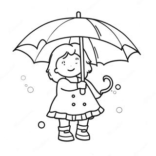 Pagina Para Colorir Da Annie Com Um Guarda Chuva Colorido 47925-39849