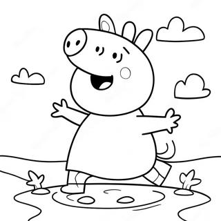 Pagina Para Colorir Pocas De Lama Da Peppa Pig 47984-39888