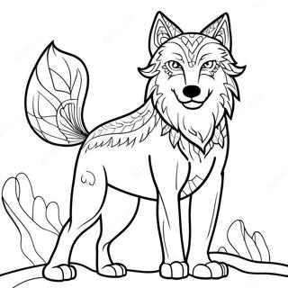 Pagina Para Colorir Criaturas Miticas Lobo 48004-39911