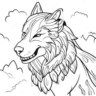 Pagina Para Colorir Criaturas Miticas Lobo 48004-39912