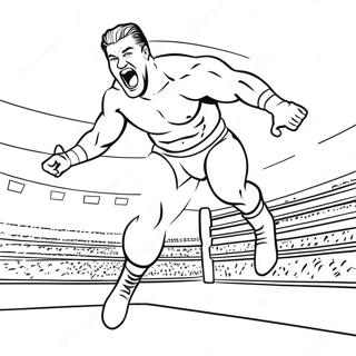 Pagina Para Colorir Wwe Lutador Vibrante Pulando 4802-3862