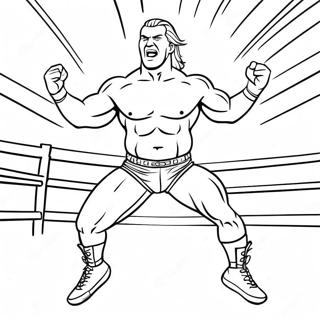 Pagina Para Colorir Wwe Lutador Vibrante Pulando 4802-3863