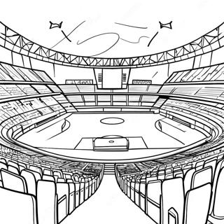 Pagina Para Colorir Do Empolgante Estadio De Futebol Sob As Luzes 48065-39976