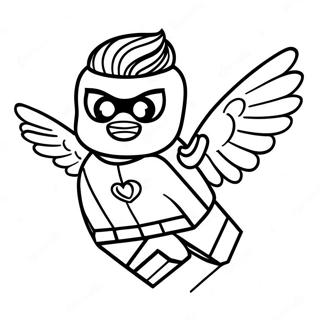 Pagina Para Colorir Do Robin De Lego Em Voo 48085-39970