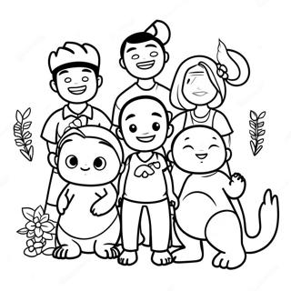 Pagina Para Colorir Da Divertida Familia Ohana 48095-39986