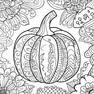 Pagina Para Colorir Da Abobora Halloween Zentangle 48114-39978