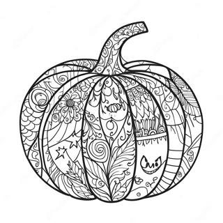 Pagina Para Colorir Da Abobora Halloween Zentangle 48114-39979