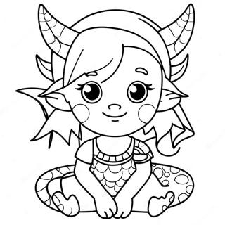 Pagina Para Colorir Menina Dragao 48154-40026