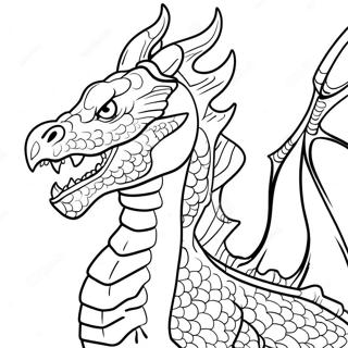 Pagina Para Colorir Dragao Feroz Que Solta Fogo 4822-3880