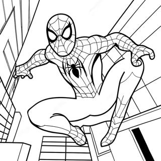 Pagina Para Colorir Do Homem Aranha Em Acao 48245-40093