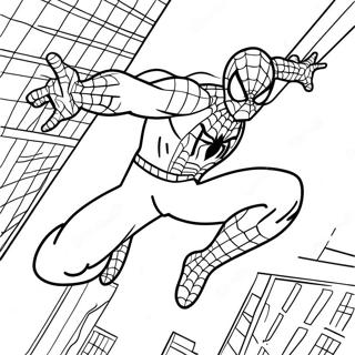 Pagina Para Colorir Do Homem Aranha Em Acao 48245-40095