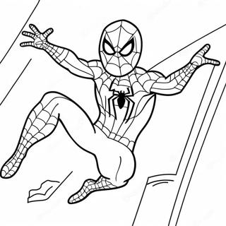 Pagina Para Colorir Do Homem Aranha Em Acao 48245-40096