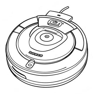 Pagina Para Colorir Do Robo De Limpeza Roomba 48254-40106