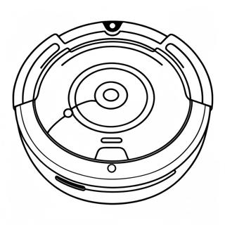 Pagina Para Colorir Do Robo De Limpeza Roomba 48254-40107