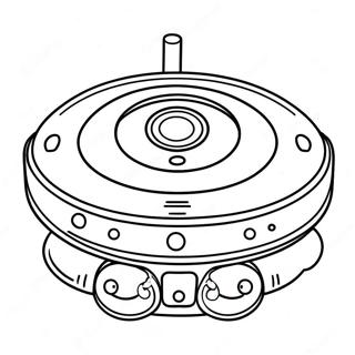 Pagina Para Colorir De Roomba Fofo Com Rosto Sorridente 48255-40115