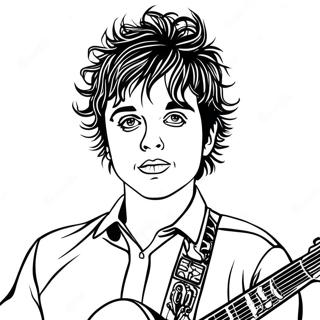 Billie Joe Armstrong Com Guitarra Pagina Para Colorir 48275-40118