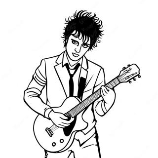 Billie Joe Armstrong Com Guitarra Pagina Para Colorir 48275-40119