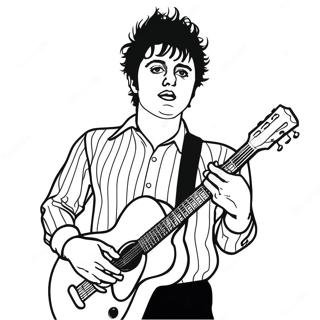 Billie Joe Armstrong Com Guitarra Pagina Para Colorir 48275-40120