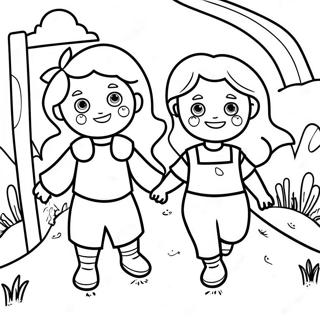 Pagina Para Colorir Da Diversao De Joao E Jill 48375-40201