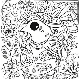 Pagina Para Colorir Da Arte Popular Mexicana 48384-40207