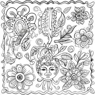 Pagina Para Colorir Da Arte Popular Mexicana 48384-40208