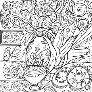 Pagina Para Colorir Da Ceramica Talavera Mexicana Vibrante 48385-40210