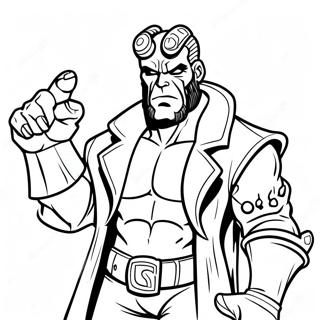 Hellboy Com A Mao Direita Da Perdicao Pagina Para Colorir 48425-40235