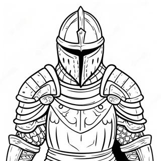 Cavaleiro De Armadura Dark Souls Pagina Para Colorir 48435-40252