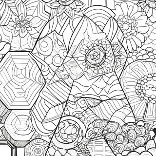 Pagina Para Colorir Formas Geometricas De Hexagono 48655-40425