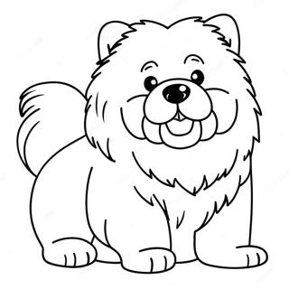 Pagina Para Colorir Filhote De Chow Chow Fofo 48675-40434