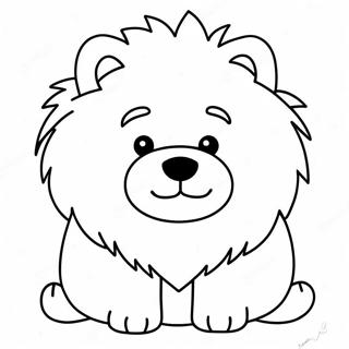 Pagina Para Colorir Filhote De Chow Chow Fofo 48675-40436