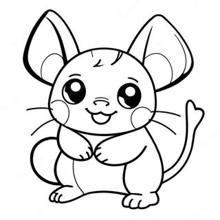 Pagina Para Colorir Raichu 4871-3916