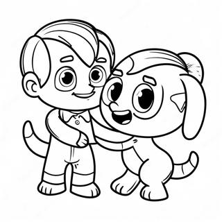 Pagina Para Colorir Do Bely Y Beto Brincando Juntos 48785-40536