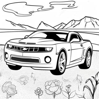 Pagina Para Colorir Do Carro Esportivo Camaro 4881-3922