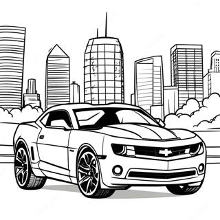 Pagina Para Colorir Do Carro Esportivo Camaro 4881-3924