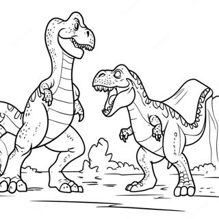 Giganotossauro Vs T Rex Páginas Para Colorir