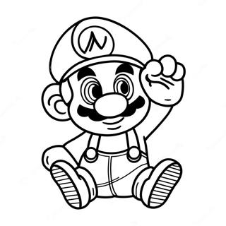 Pagina Para Colorir Do Bebe Mario Aventureiro 48885-40612