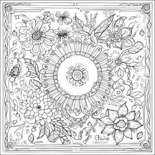 Pagina Para Colorir Do Calendario Johanna Basford 2017 Intricado 48915-40629