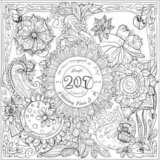 Pagina Para Colorir Do Calendario Johanna Basford 2017 Intricado 48915-40631