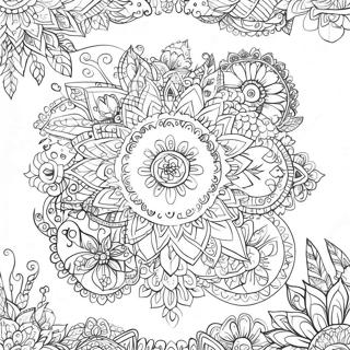 Pagina Para Colorir Do Calendario Johanna Basford 2017 Intricado 48915-40632