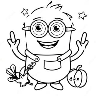 Pagina Para Colorir De Acao De Gracas Dos Minions 48934-40647