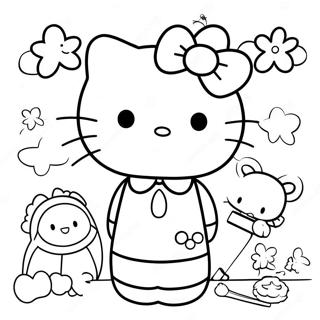 Pagina Para Colorir Da Hello Kitty Com Amigos 48955-40667