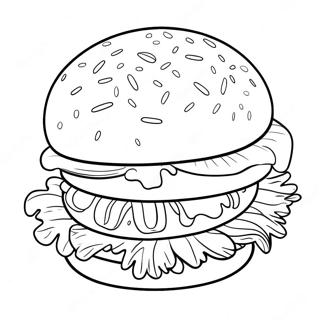 Pagina Para Colorir Do Hamburguer 4901-3939